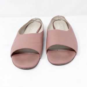 Maison Bedard Women's Shoes Sz 9.5 EU 40 Lin Sandal Mules Pink Desert Rose RARE